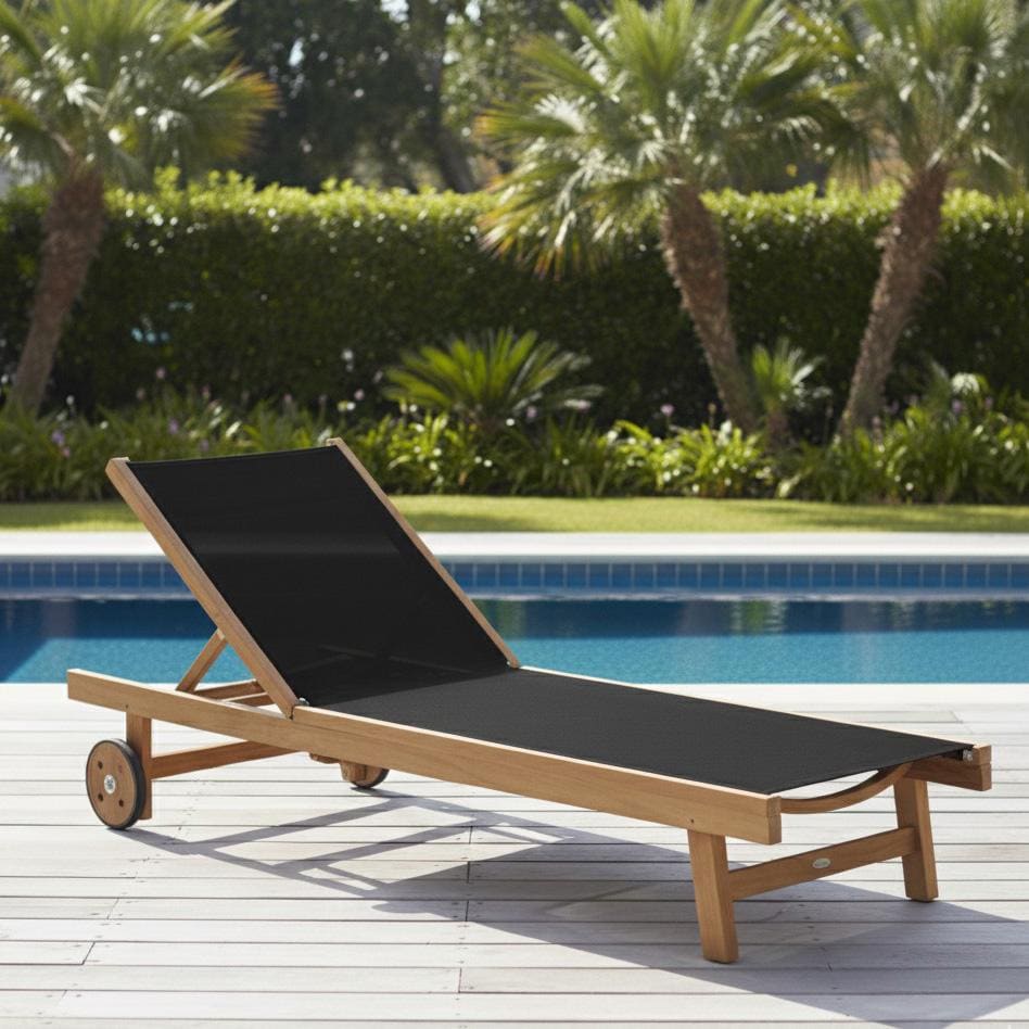Royal Teak Collection Sundaze Sling Lounge Chair