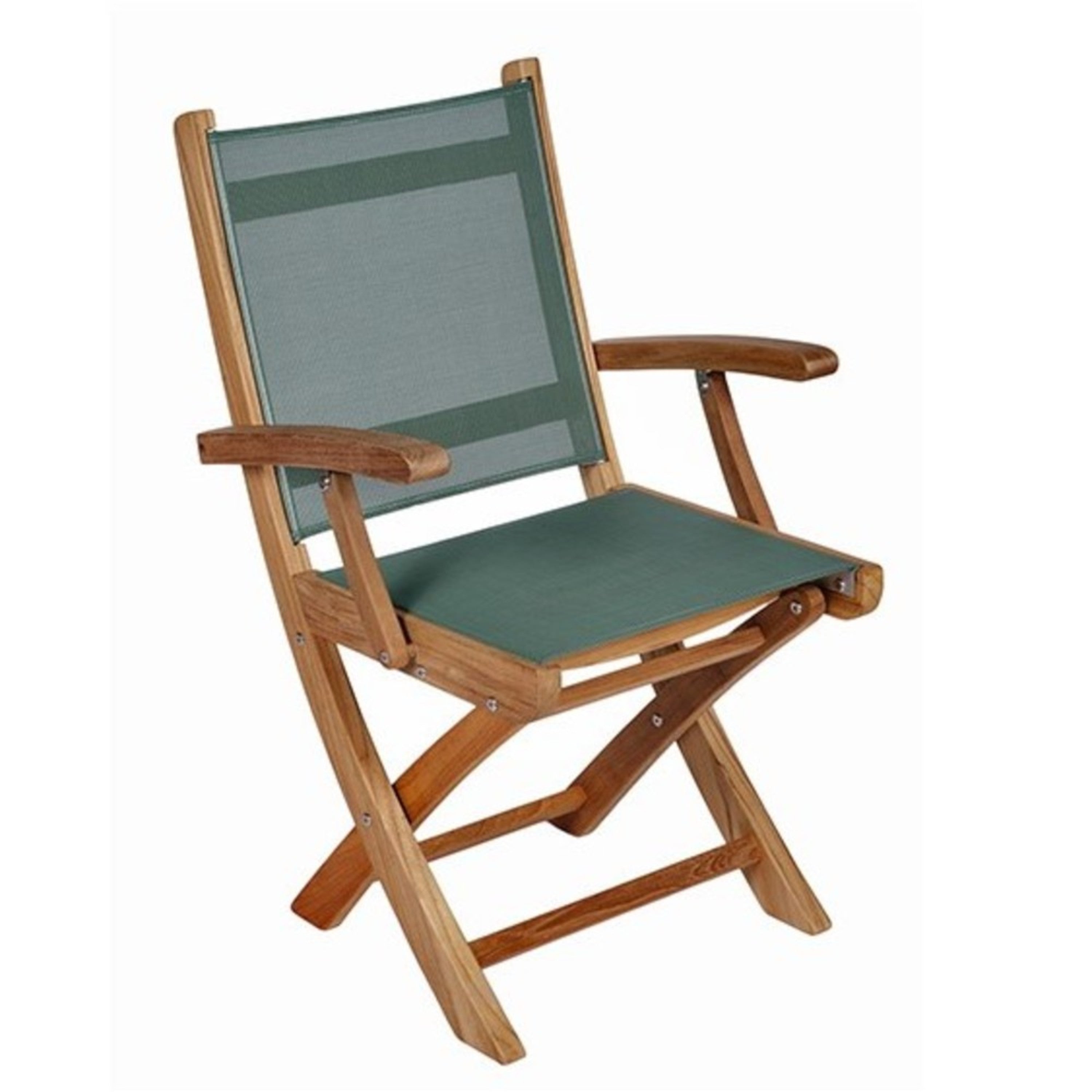 Royal Teak Collection Sailmate Folding Sling Arm Chair