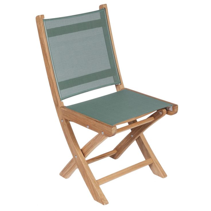 Royal Teak Collection Sailmate Folding Sling Side Chair