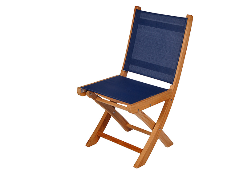 Royal Teak Collection Sailmate Folding Sling Side Chair