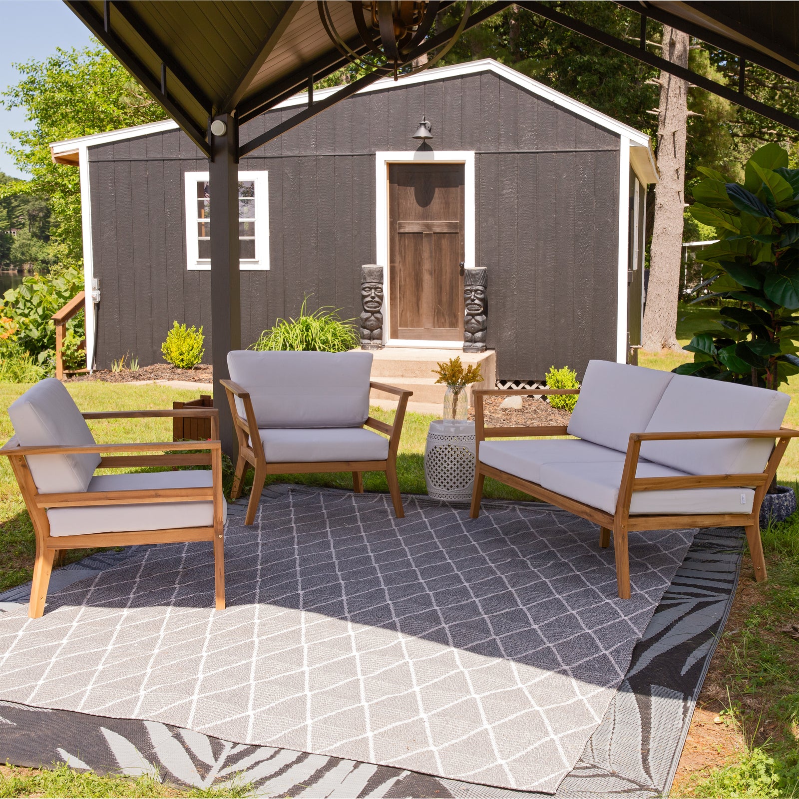 Sunnydaze Bodie 3-Piece Patio Furniture Set