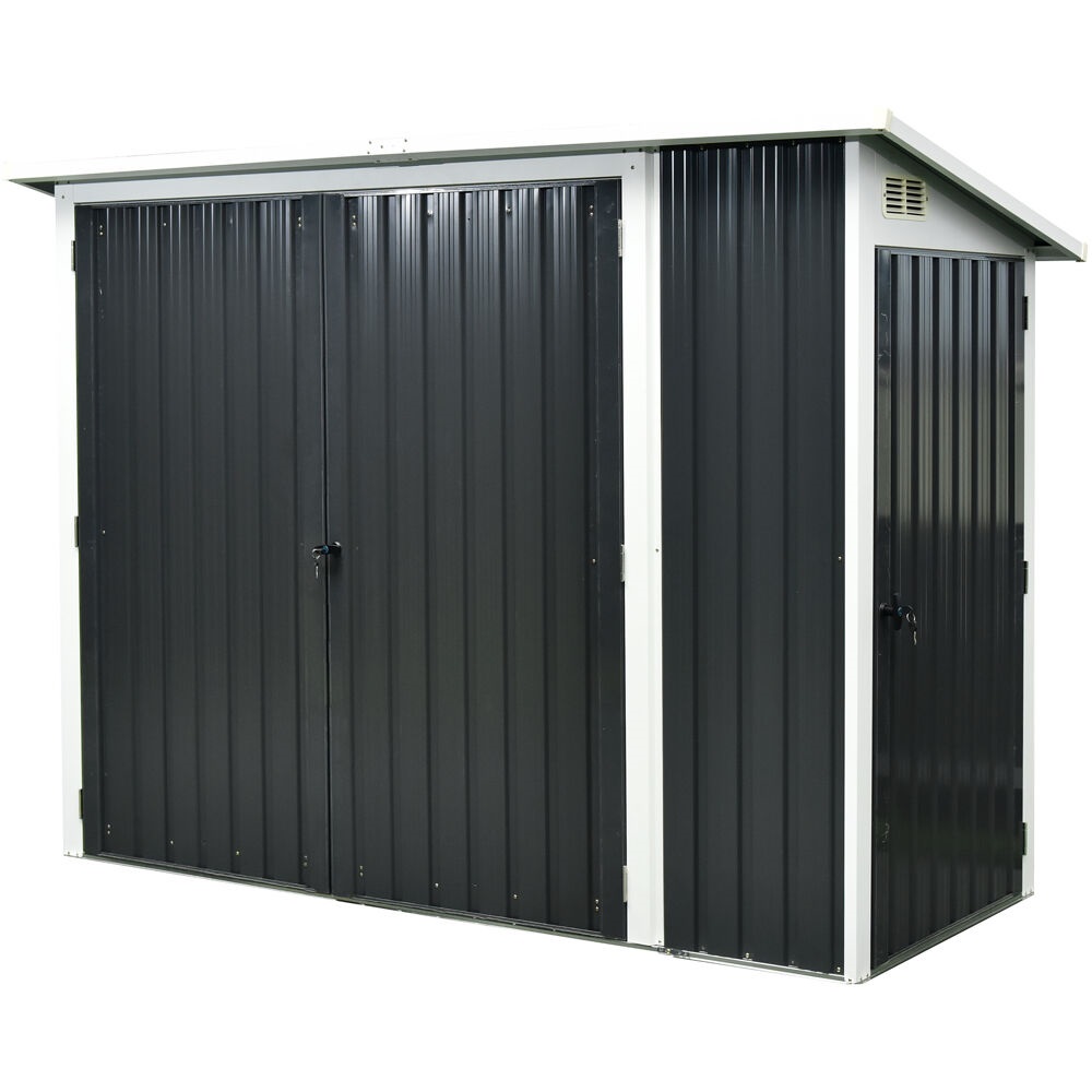 Hanover 8 x 3.6 Foot Galvanized Steel Multipurpose Shed