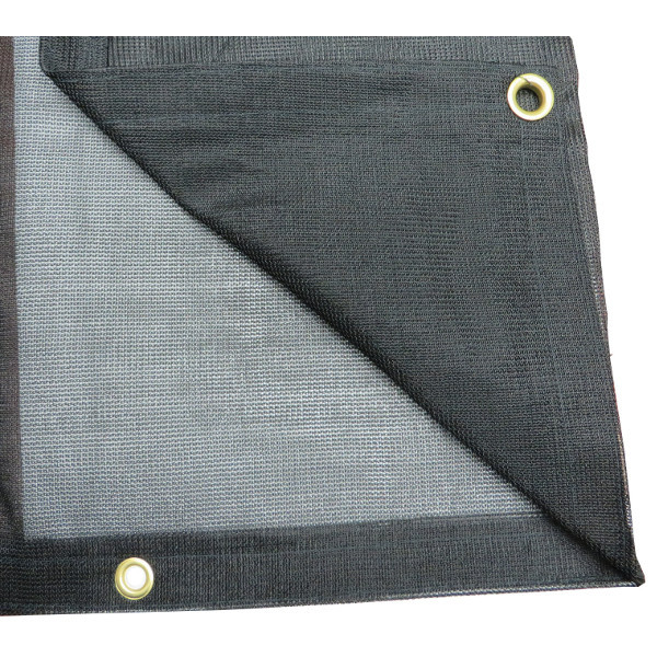 PTM Black Polypropylene Mesh Tarp 10' x 20' TMI1020