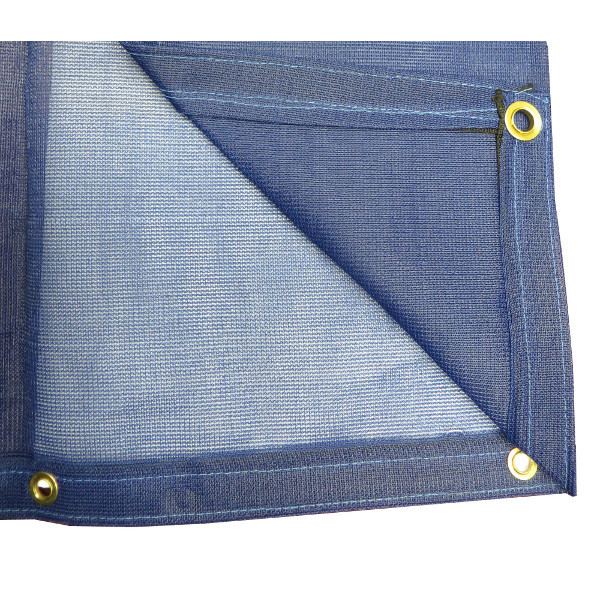 PTM Blue Polypropylene Mesh Tarp 20' x 40' TMB2040